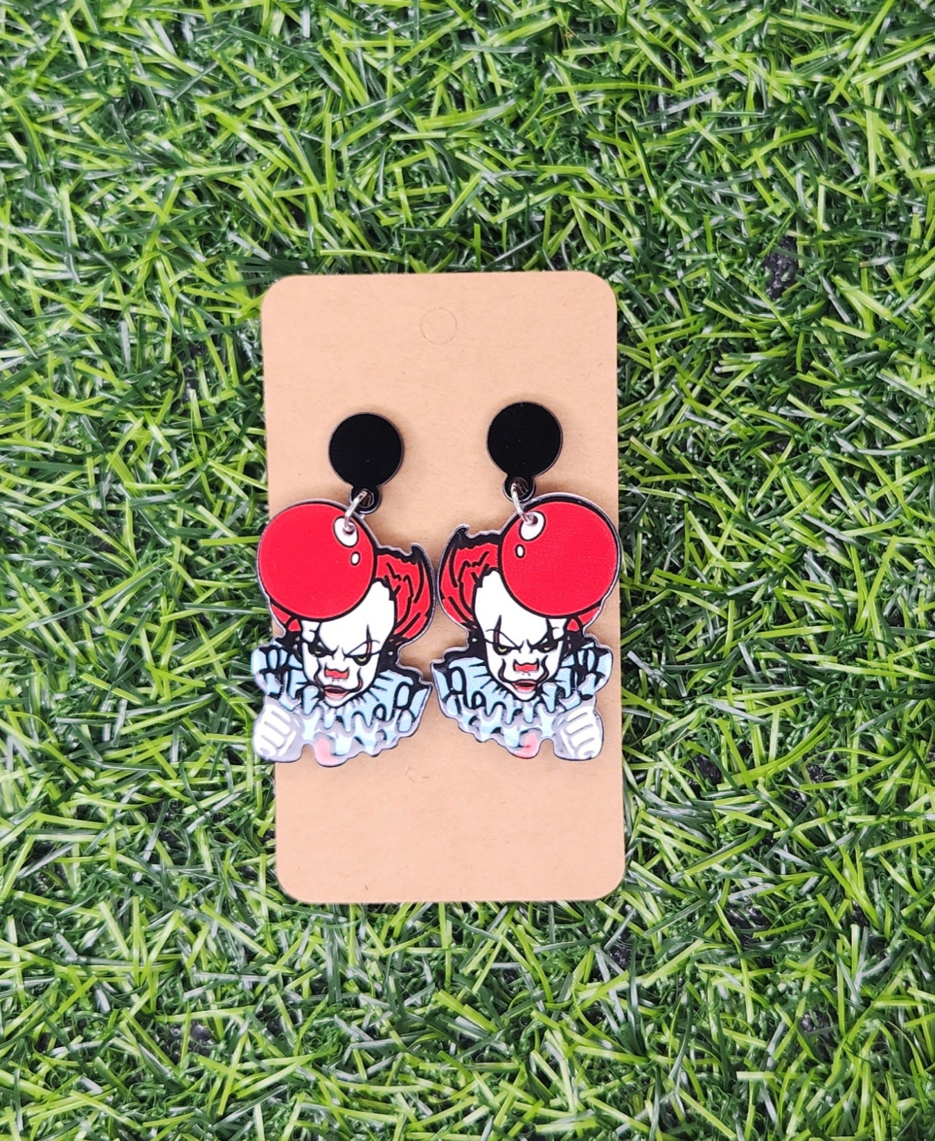 It Clown Stud Dangle Earrings
