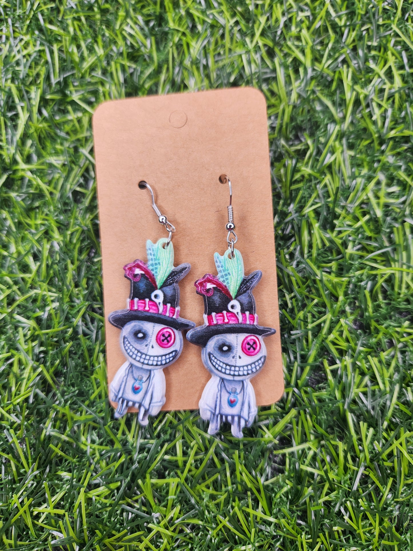 Voodoo Doll Dangle Earrings