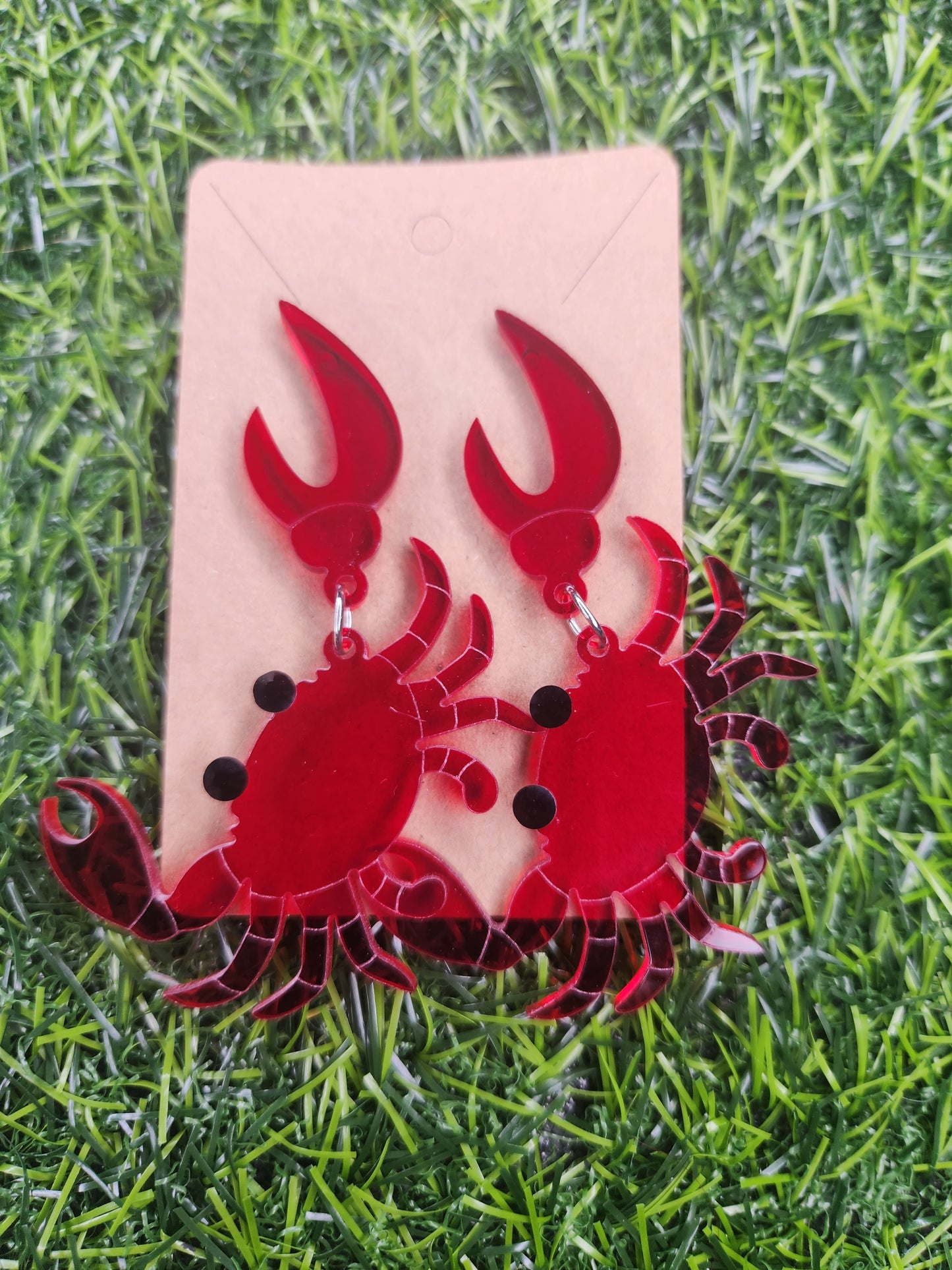 Large Crab Dangle Earrings