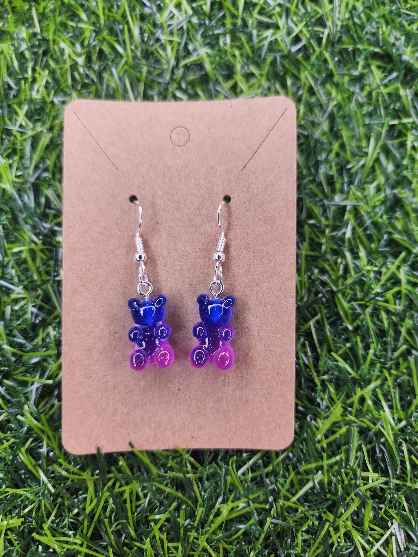 Cute Gummi Teddy Bear Dangle Earrings