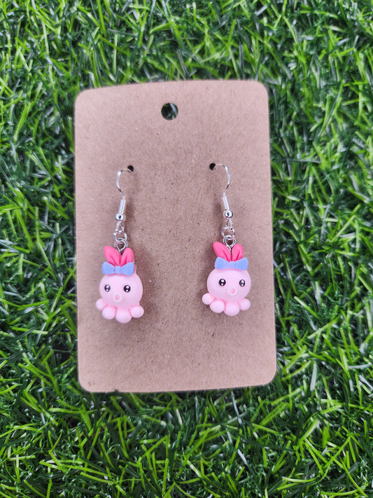 Cute Octopus Dangle Earrings