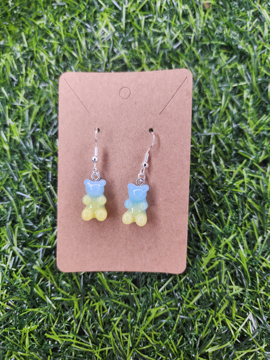 Cute Gummi Teddy Bear Dangle Earrings