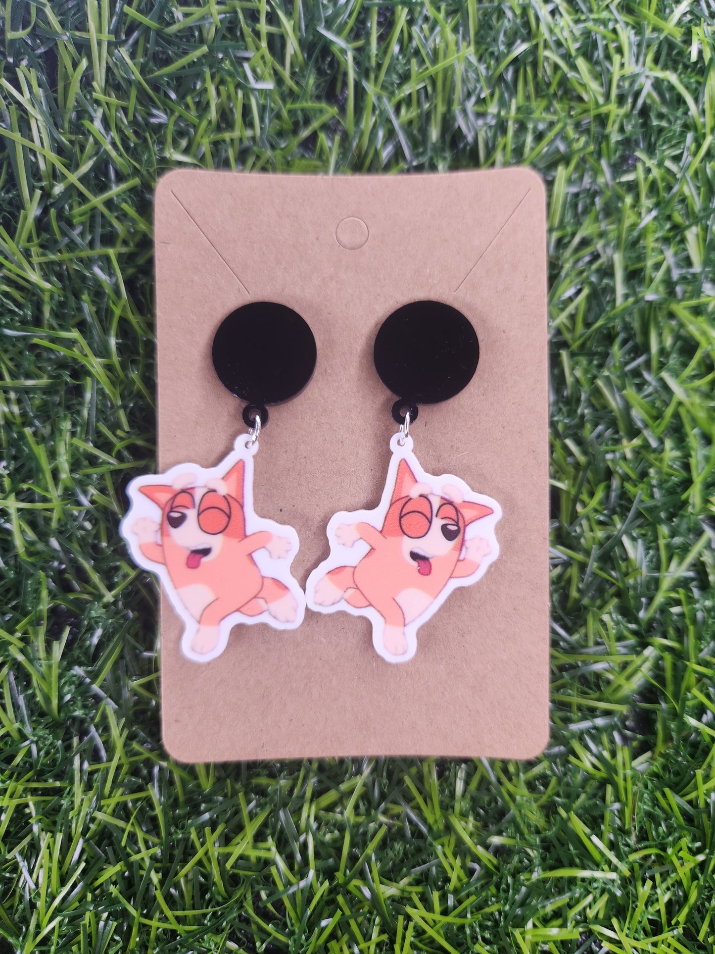 Bingo Stud Dangle Earings