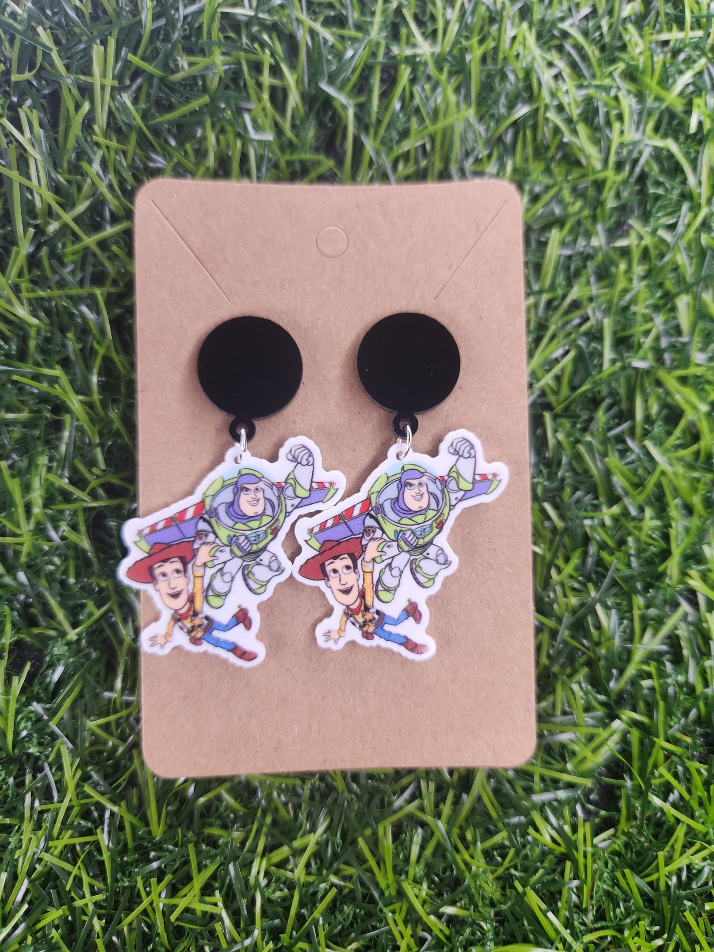 Toy Story Buzz & Woody Stud Dangle Earings