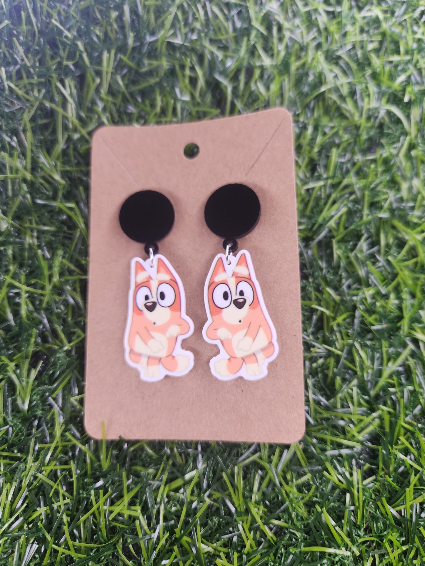 Bingo Stud Dangle Earings