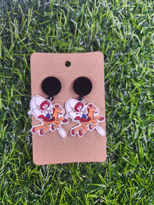 Toy Story Jessie Stud Dangle Earings