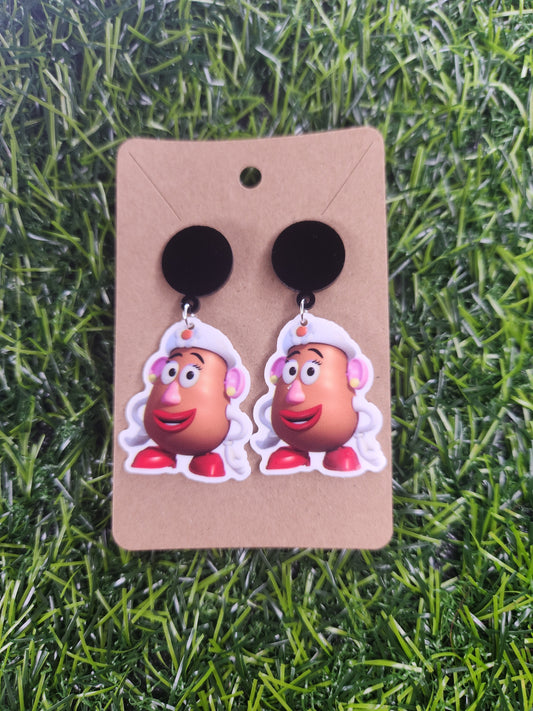 Toy Story Mrs Potato Stud Dangle Earings