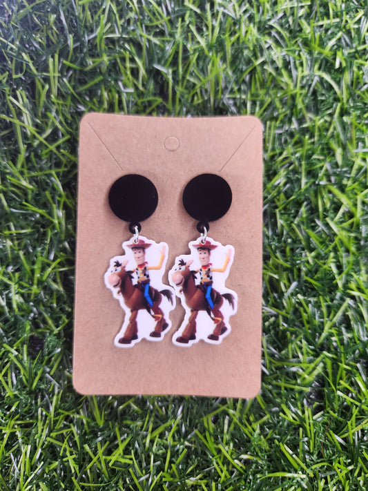 Toy Story Woody  Stud Dangle Earings